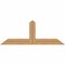 Ekena Millwork Portland Smooth Timber Gable Bracket, Western Red Cedar, 60"W x 22"H x 3 1/2"D x 5 1/2"F, 9/12 Pitch GBW060X22X0406POR00SWR - alternate 1